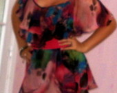 spalvinga ryški tunika- suknelė