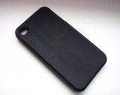 Silikoninis juodas iPhone 4 dekliukas