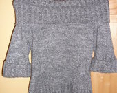pilkas siltas megztinis