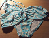 Mėlynas/žydras maudymosi kostiumėlis