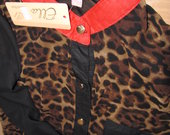 leopardiniai lengvi marškinukai