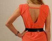 Nauja ryški oranžinė suknelė