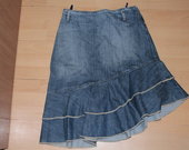 džinsinis asimetrinis sijonas
