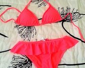 Naujas ! NEON pink bikinis