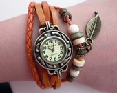 Oranžinis laikrodis, apyrankė (yra ir kitų spalvų)