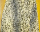 Leopardinio rašto susiaučiamas sijonas 