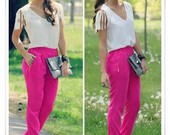 NAUJOS "Zara" rožinės kelnės su užtrauktukais