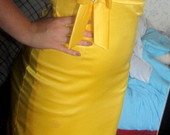 Geltona progine suknele