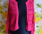 Rožinis ryškus megztinis