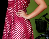 Taškuota retro/vintage suknelė