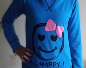 džemperis 'be happy'