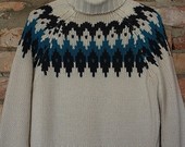 Skandinaviškas raštuotas megztinis