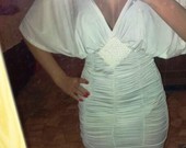Xs nauja nuostabi balti suknelė-tunika