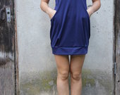 Mėlyna suknelė-sarafanas