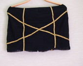 Juodas gipiūrinis Boohoo sijonas