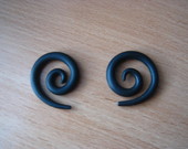 Juodi ragai / sraigės / plugs / tuneliai 5mm