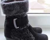 Nauji žieminiai odiniai batai su kailiu