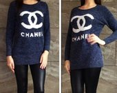 Chanel Šiltas megztinis XS-XL Blue