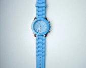 Mėlynos spalvos "Geneva" laikrodis