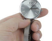 CK sidabro spalvos laikrodis