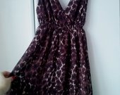 Leopardo rašų suknelė