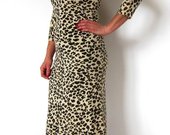 Šilta leopardinė suknelė