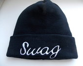 Šilta kepurė, su užrašu ''SWAG''