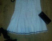 puošnus baltas ilgas sijonas
