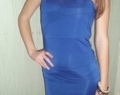 Mėlyna vakarinė suknelė