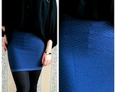 Aptemptas mėlynas sijonukas