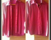 Šilkiniai rožiniai ryškus marškinukai