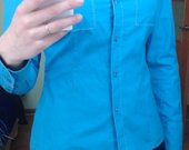 MEXX ryškiai mėlyni marškinukai