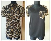 Dress Code leopardinio rašto marškinėliai