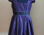 Violetinė šventinė suknelė