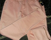 Rožiniai elastiniai džinsai 40 dydis