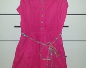Bershka rožinė trumpa vasariška suknelė
