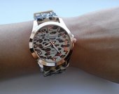 Naujas leopardinis Geneva laikrodis