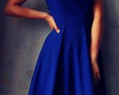Mėlyna skater suknelė