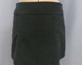 Juodas velvetinis mini sijonas