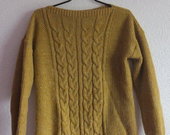 geltonas jaukus megztinis