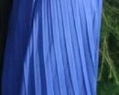 Stilinga, nuostabi mėlyna ilga suknelė