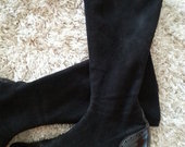 Elegantiški juodi batai-kojinės