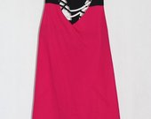 Trumpa, rožinė, 60-ųjų stiliaus suknelė 