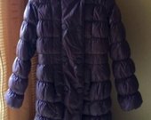 Parduodamas purpurinis žieminis paltukas mergaitei