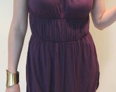 Violetine trikotažinė suknelė
