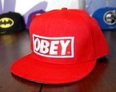 Fullcap, Snapback, Obey Red