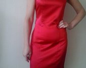 Suknelė puošni ryškiai raudonos spalvos