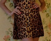 Leopardo rašto nauja žavi suknelė