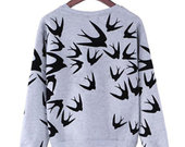 su paukščiukais megztinis