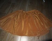 Šilkinis rudas sijonas